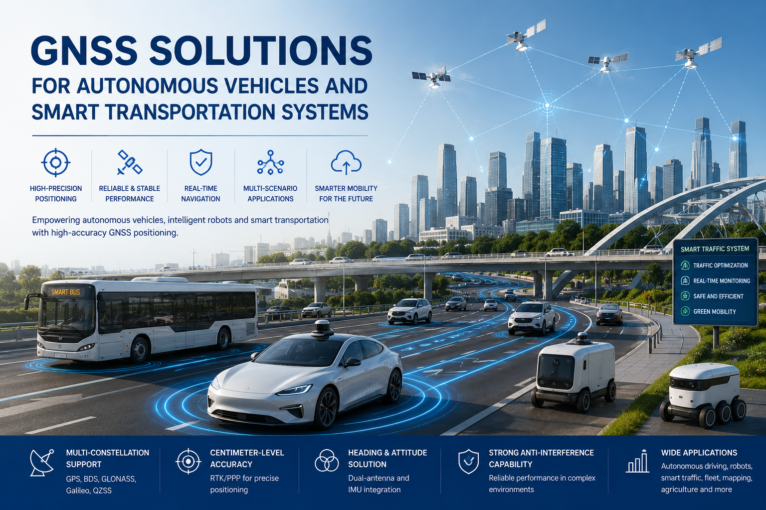 GNSS Solutions for Autonomous Vehicles and Smart Transportation Systems